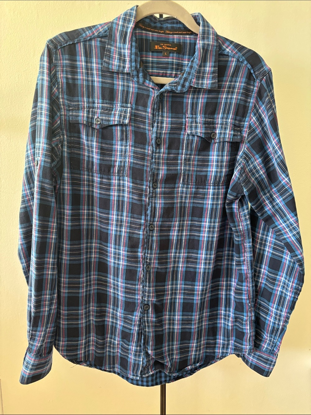 Ben Sherman Plaid Button-Down Shirt